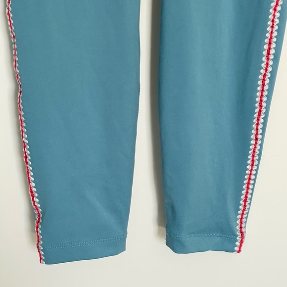 Nike Dri-Fit Blue High Rise Crochet Edge 7/8 Leggings - 47015 - Picture 6 of 11